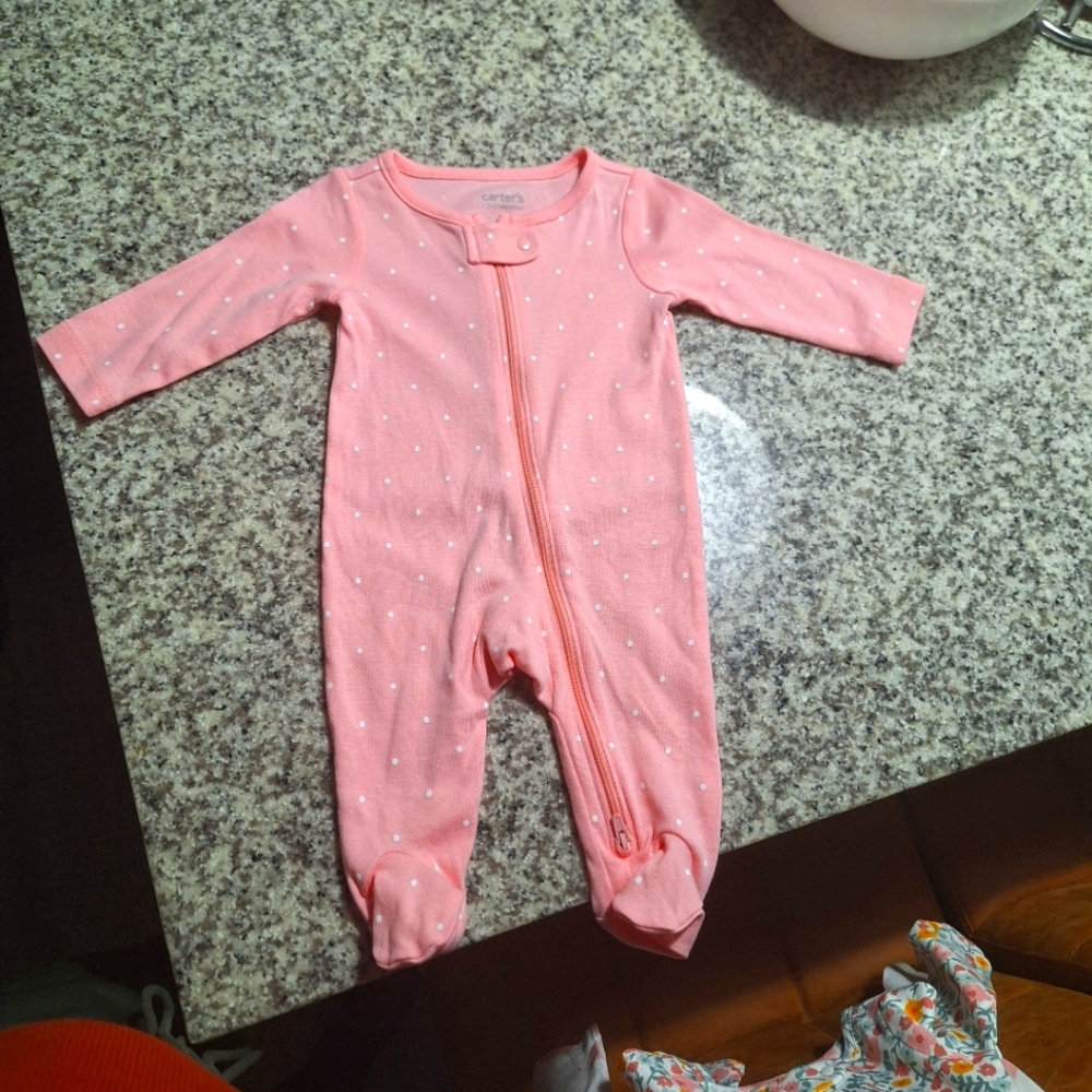 Carter's 3-Piece Sleeper Play Outfits Baby Girl 3 Months